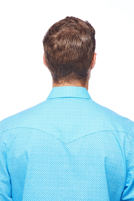 Men's Western Pearl Snaps Print Shirt - PS100L-124