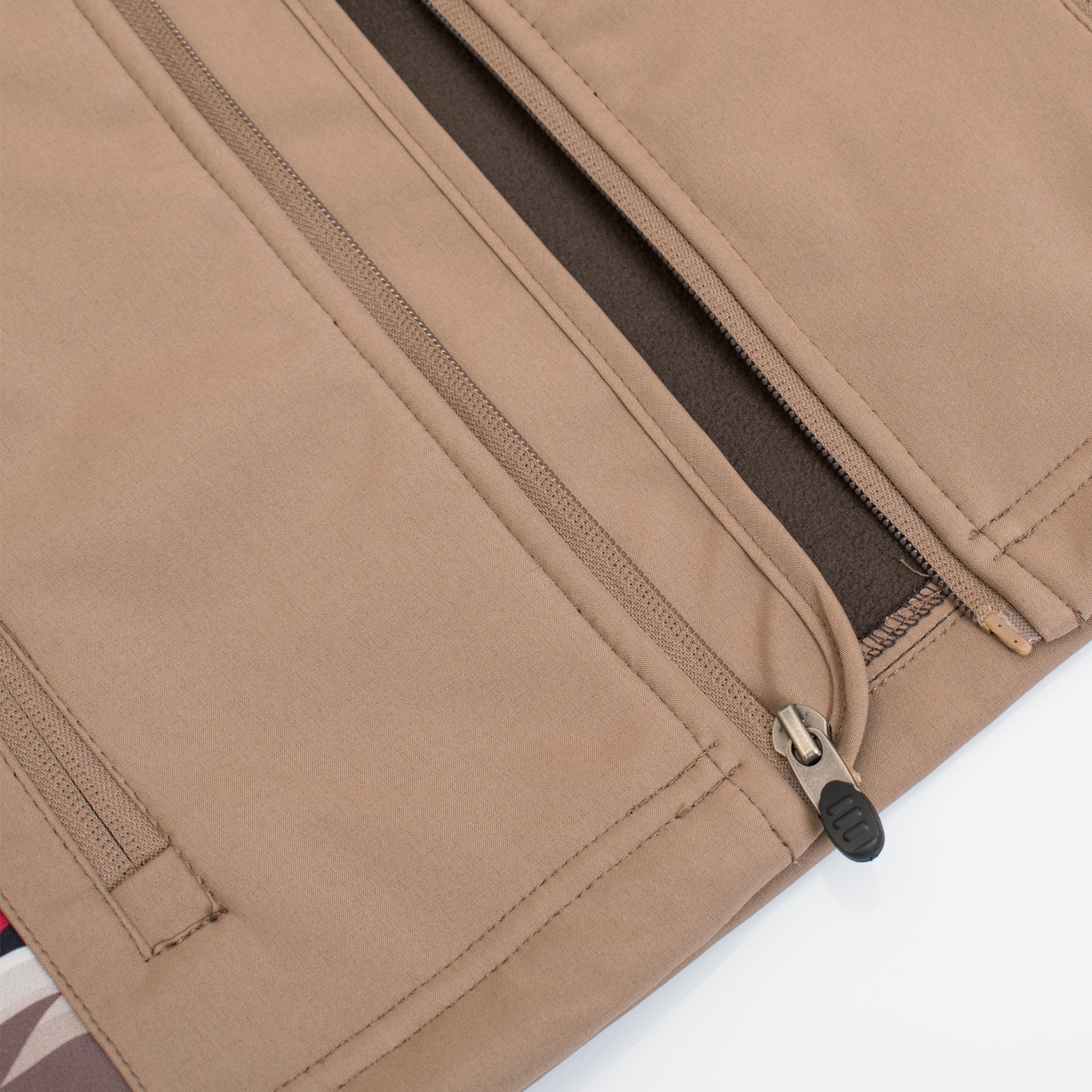 Boys Soft Shell Aztec Print Jacket -BNJ650-EMB-KHAKI/BROWN