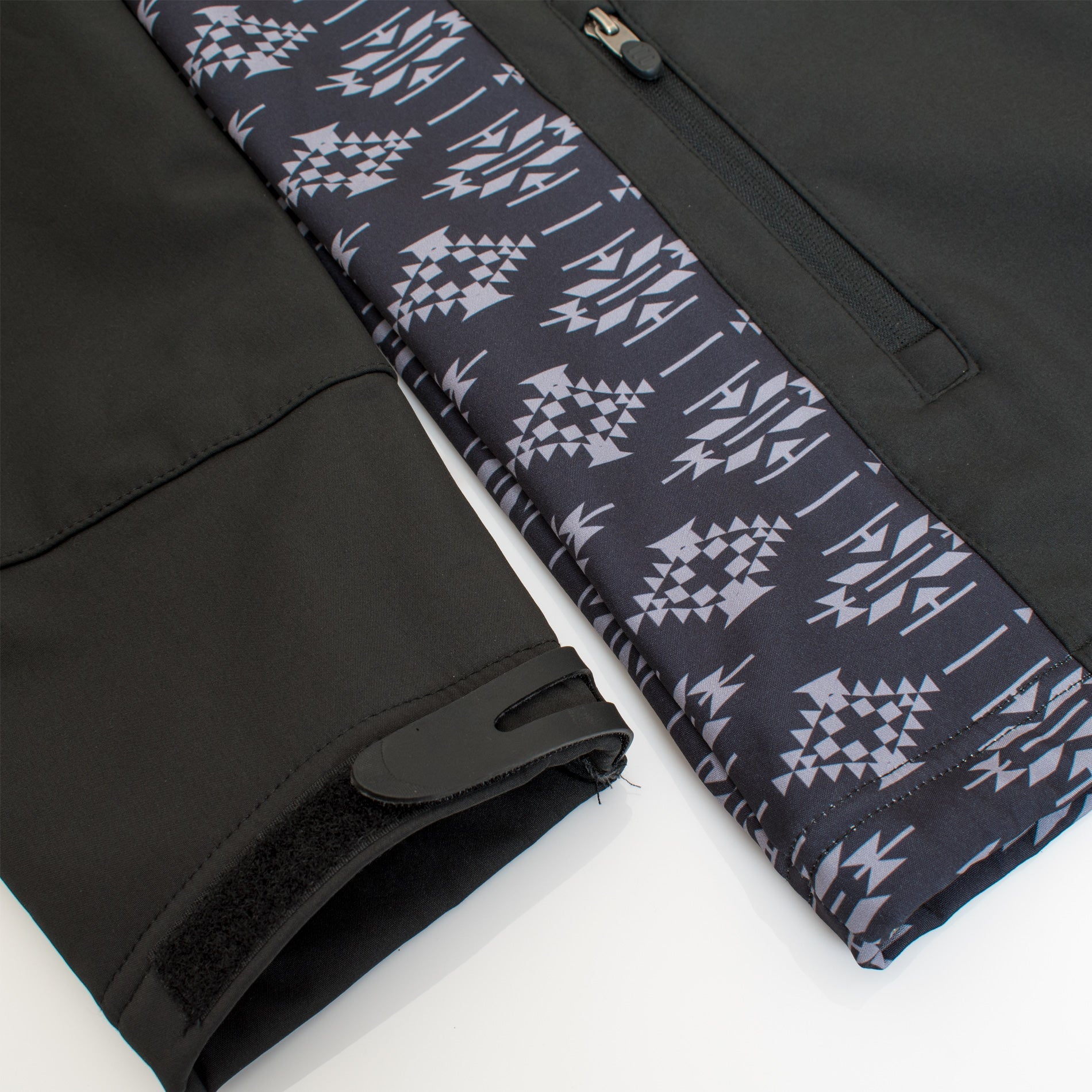 Men's Soft Shell Bonded Jacket -NJ650EMB-AZ-BLACK-GREY