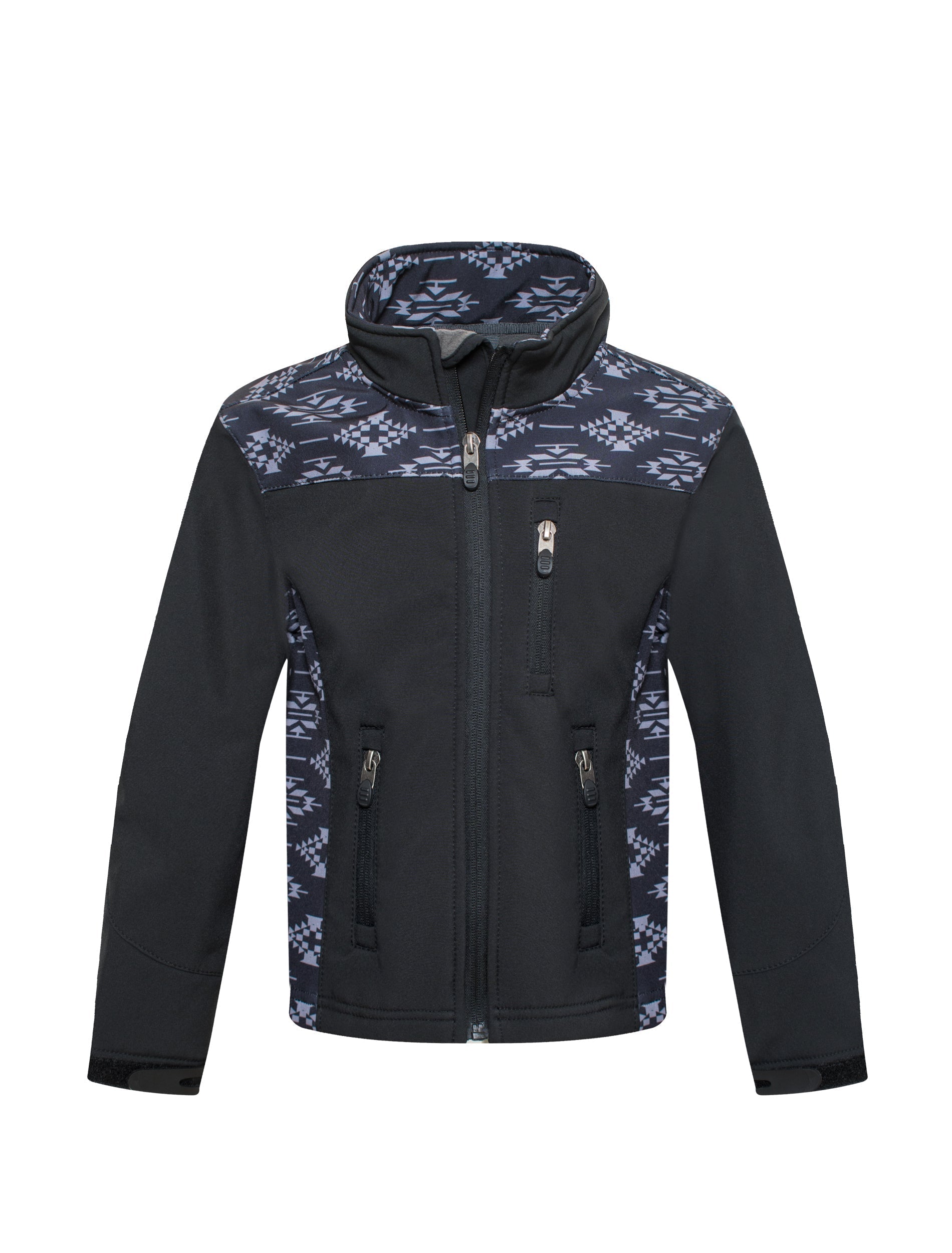 Boys Rodeo Embroidery Jacket -BNJ650-EMB-BLACK/GREY