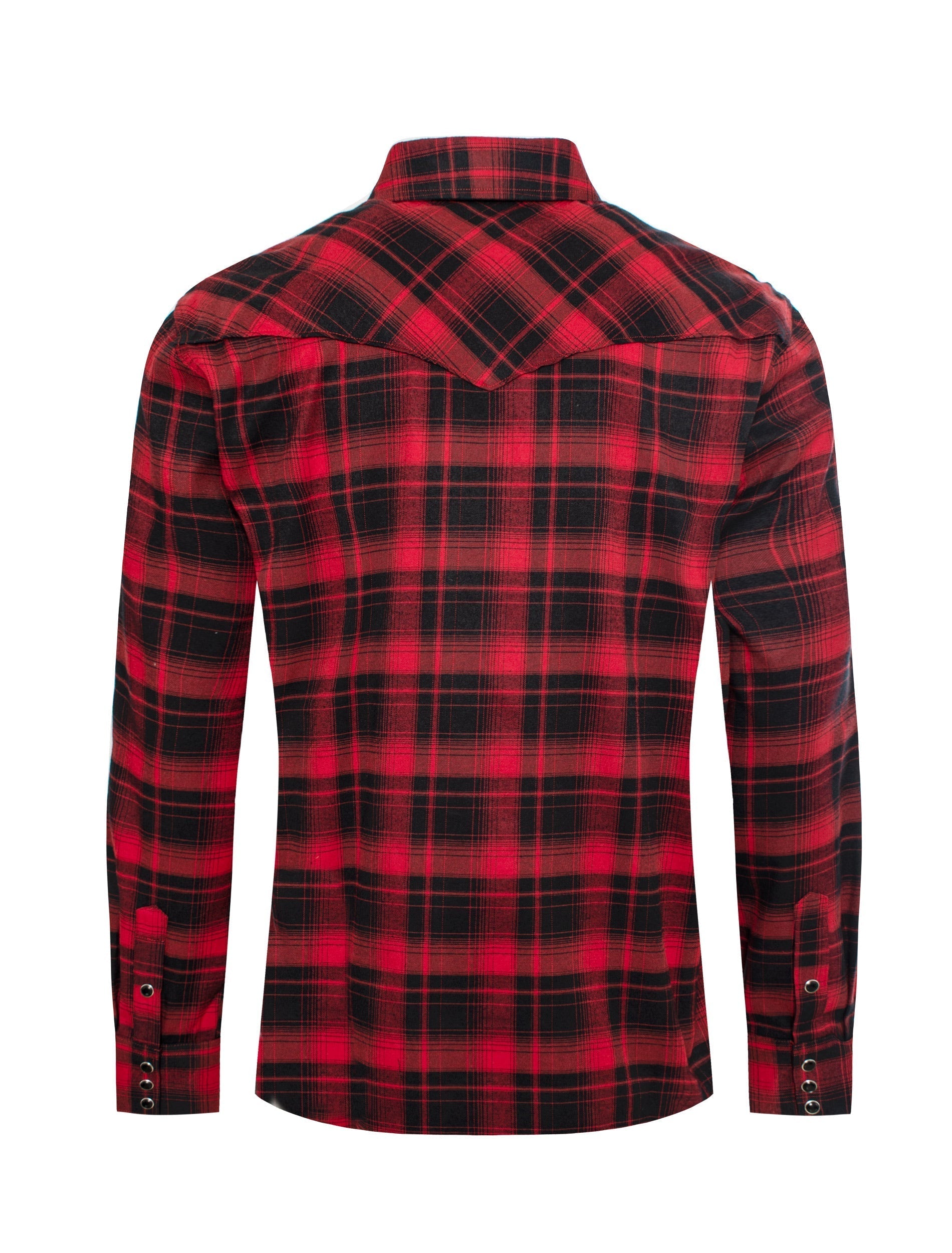 Men's Western Flannel Shirts With Snap Buttons -FLS300-302