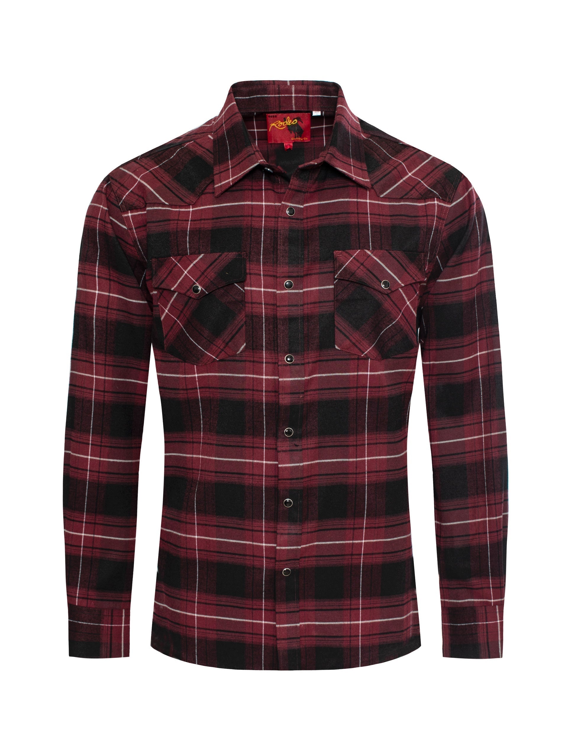 Men's Western Flannel Shirts With Snap Buttons -FLS300-304