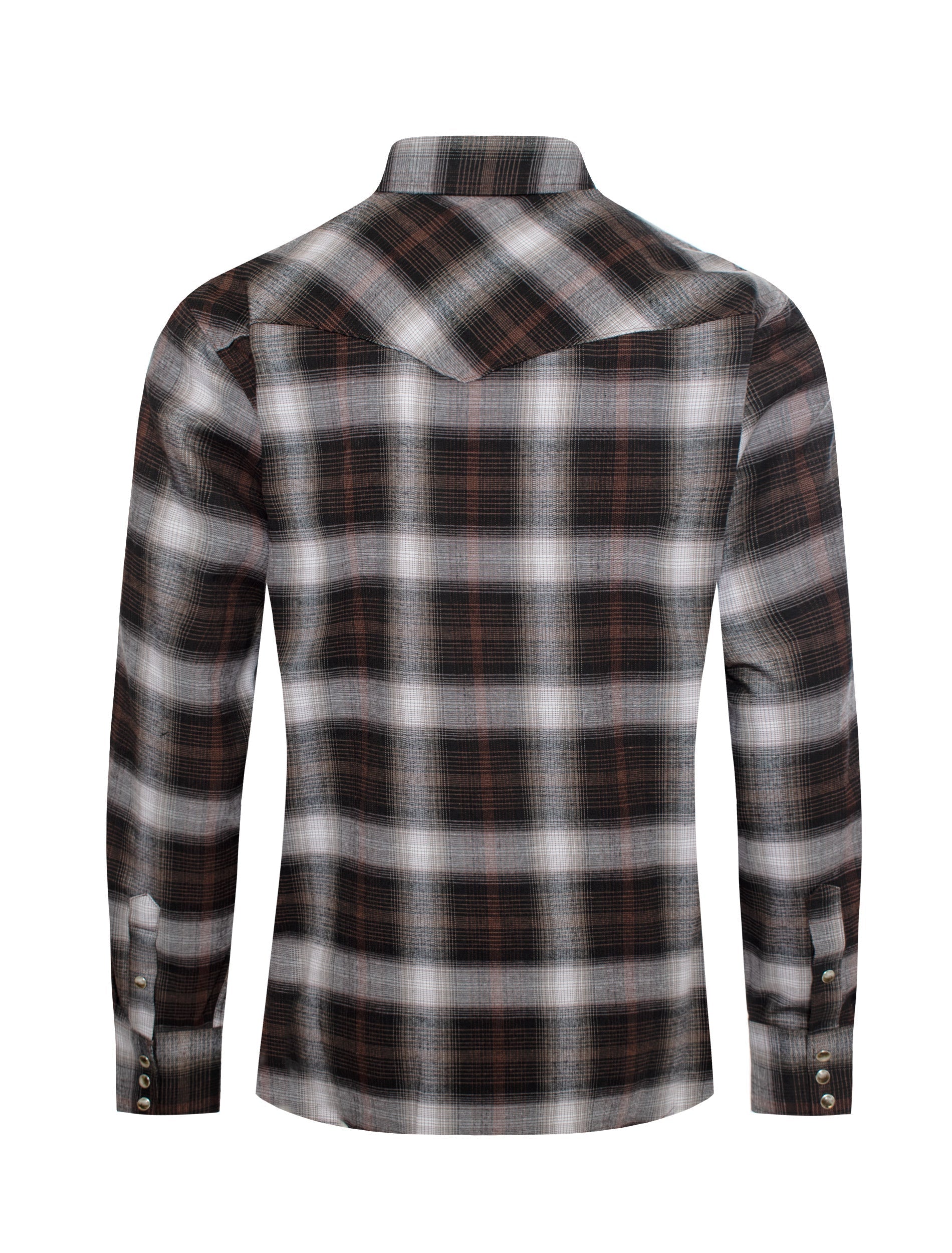 Men's Western Flannel Shirts With Snap Buttons -FLS300-305