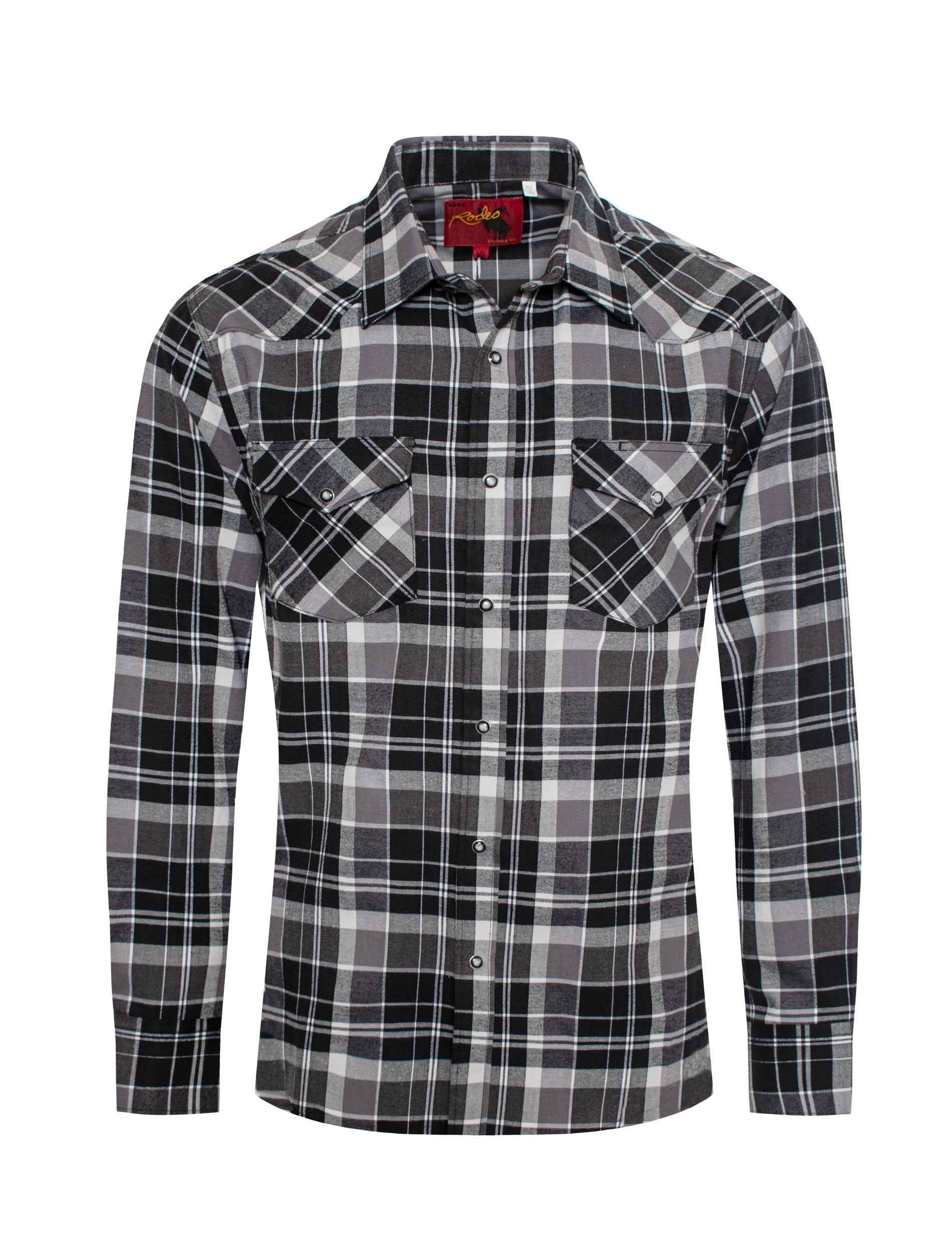 Men's Western Flannel Shirts With Snap Buttons -FLS300-309