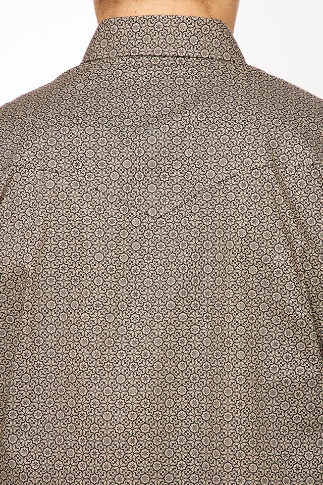 Men's Western Pearl Snaps Print Shirt - PS100L-148