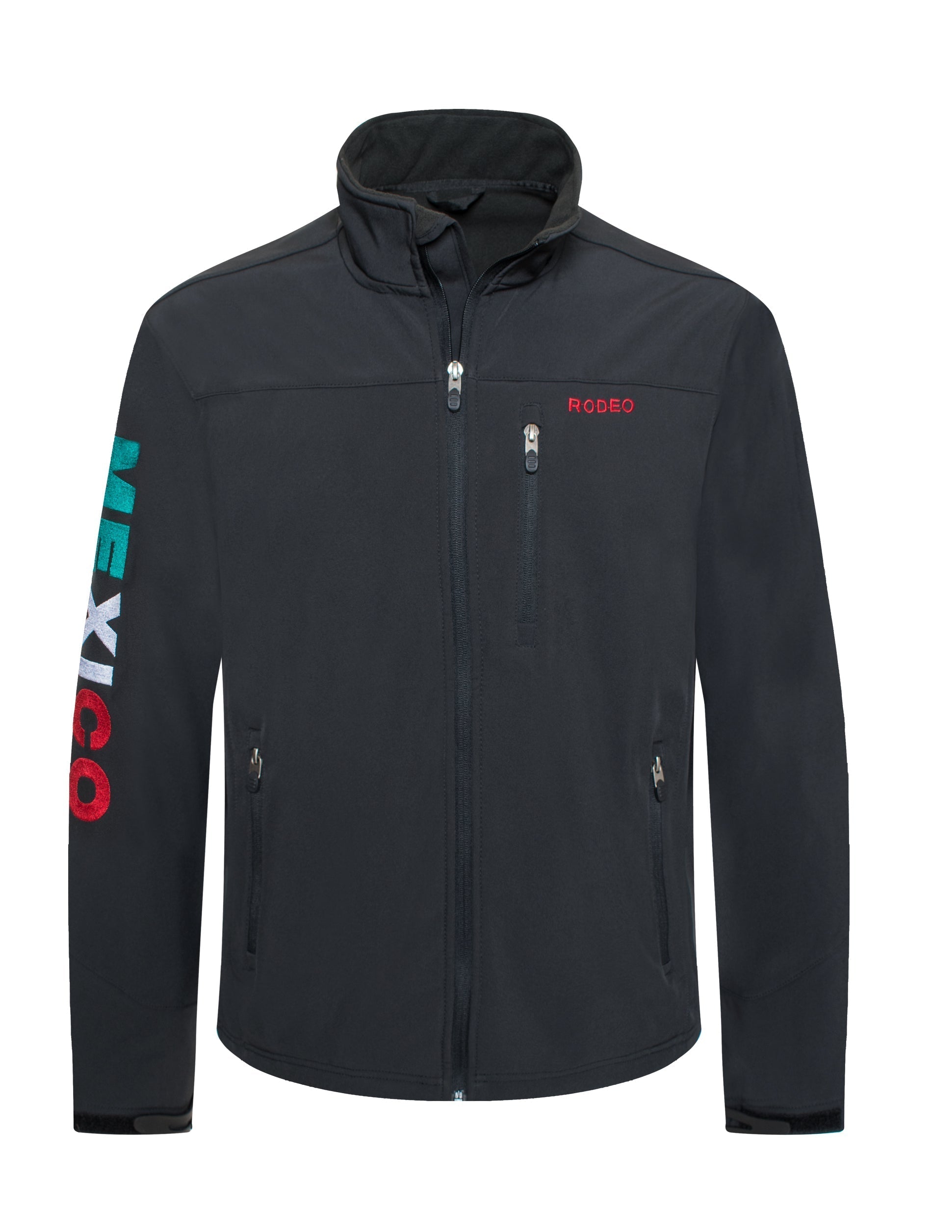 Men's Soft Shell Bonded Jacket -NJ650-EMB-MEX2-BLACK