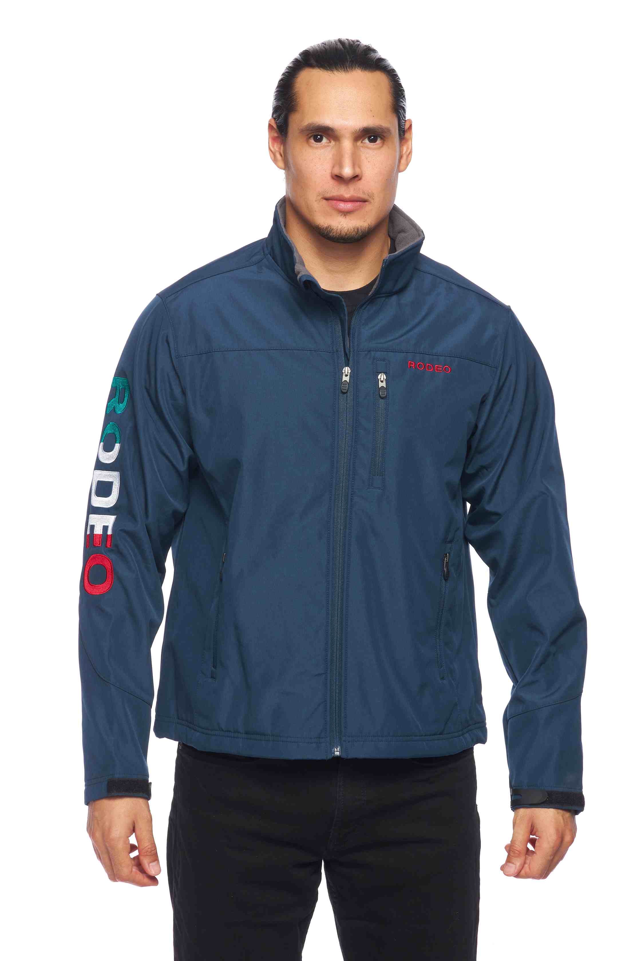 Men's Soft Shell Bonded Jacket -NJ650-EMB-MEX- NAVY