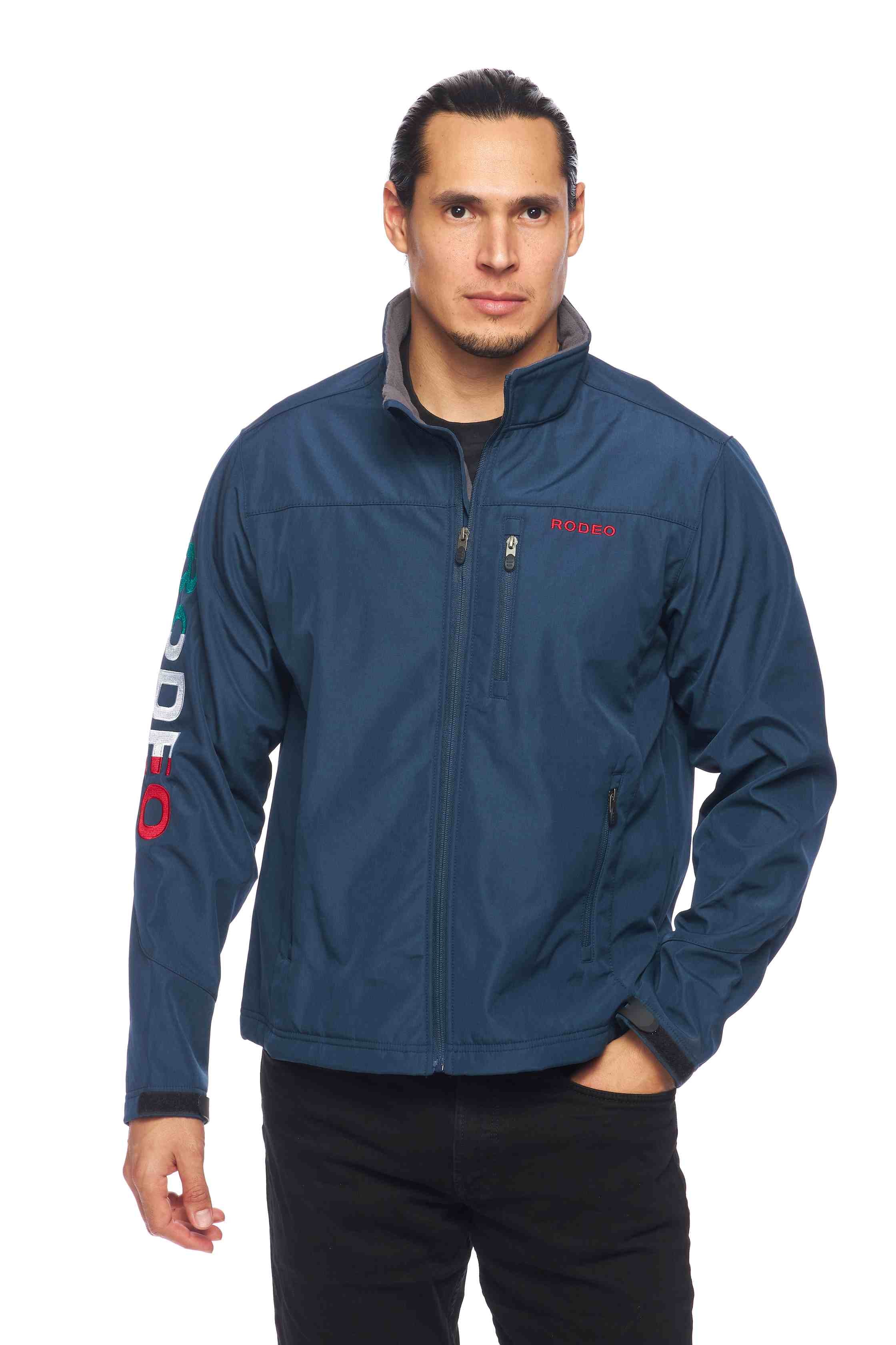 Men's Soft Shell Bonded Jacket -NJ650-EMB-MEX- NAVY