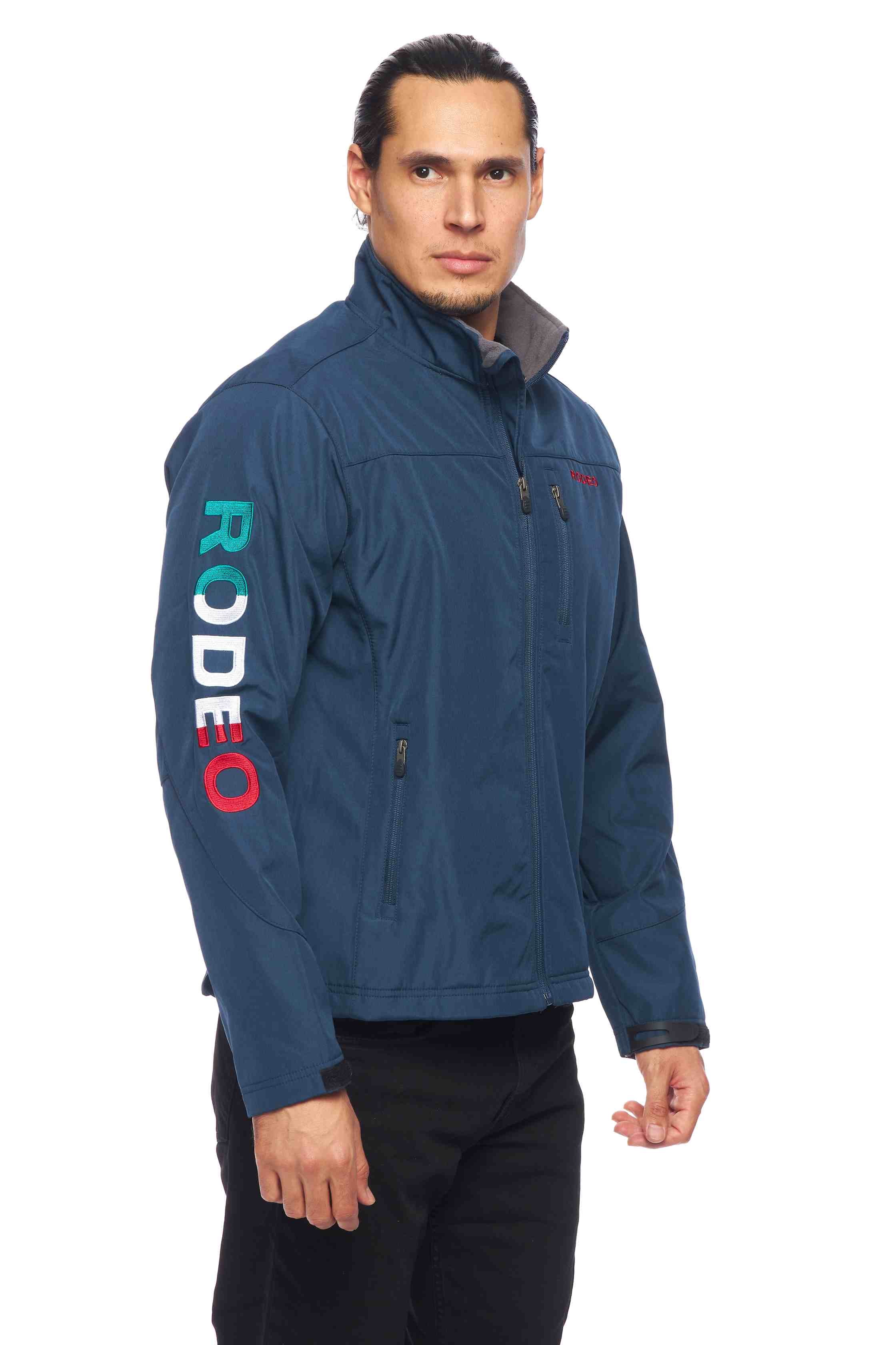 Men's Soft Shell Bonded Jacket -NJ650-EMB-MEX- NAVY