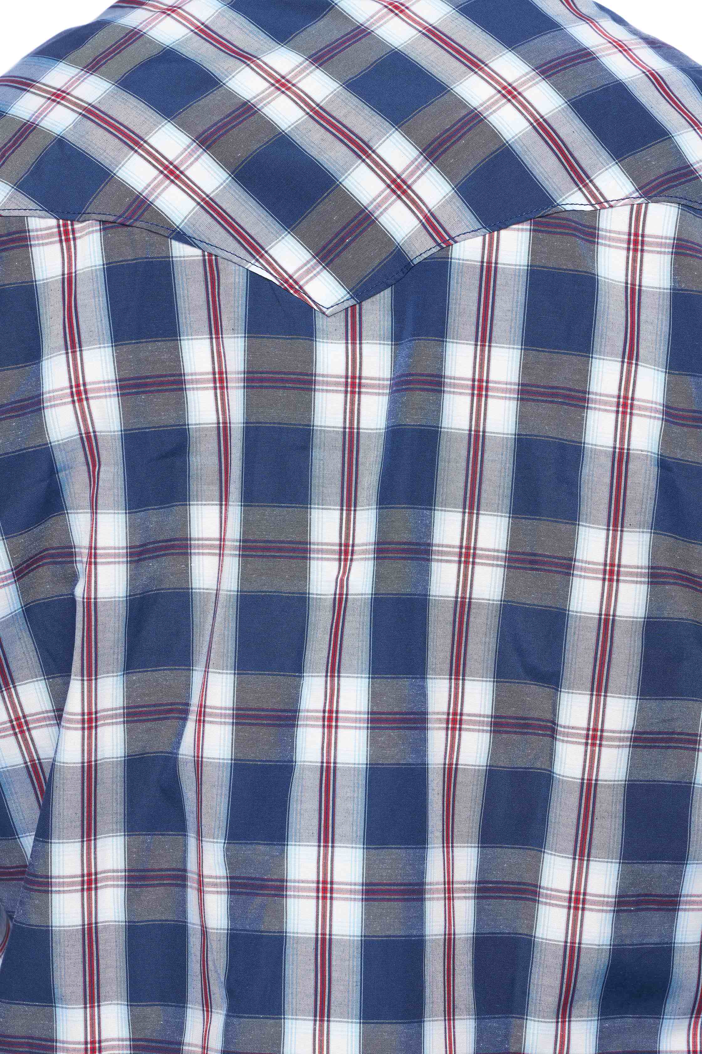 Men's Western Long Sleeve Pearl Snap Plaid Shirt - PS400-403