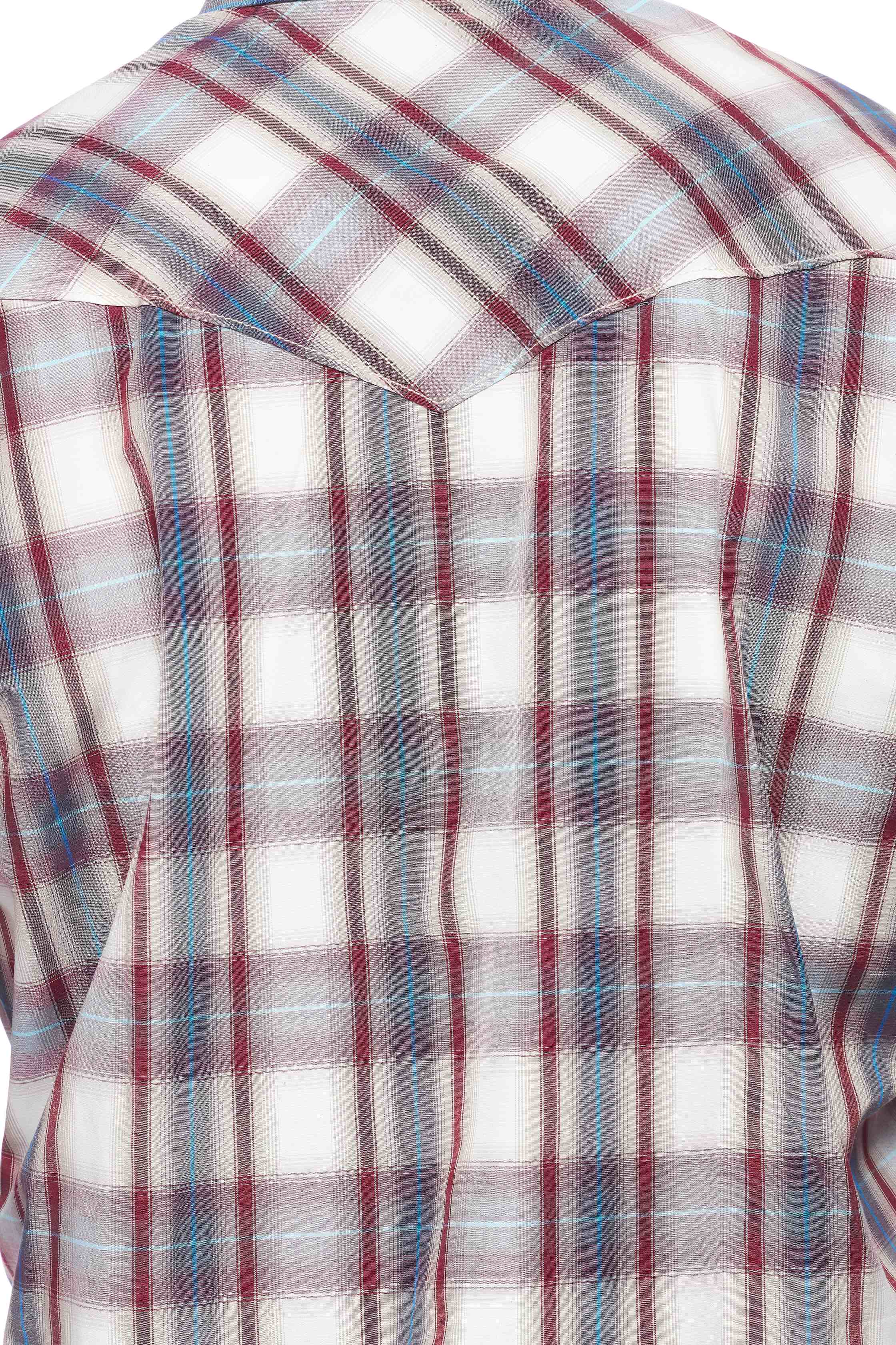 Men's Western Long Sleeve Pearl Snap Plaid Shirt - PS400-406